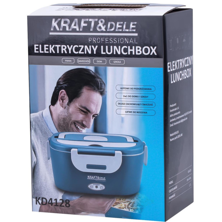 Elektryczny lunchbox do podgrzewania jedzenia 1.7L KD4128