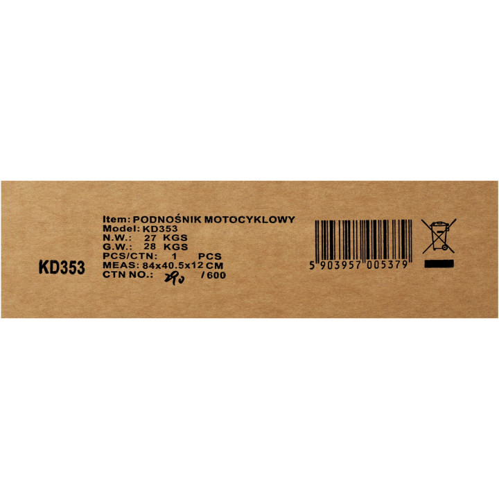 Podnośnik motocyklowy ATV 680kg KD353
