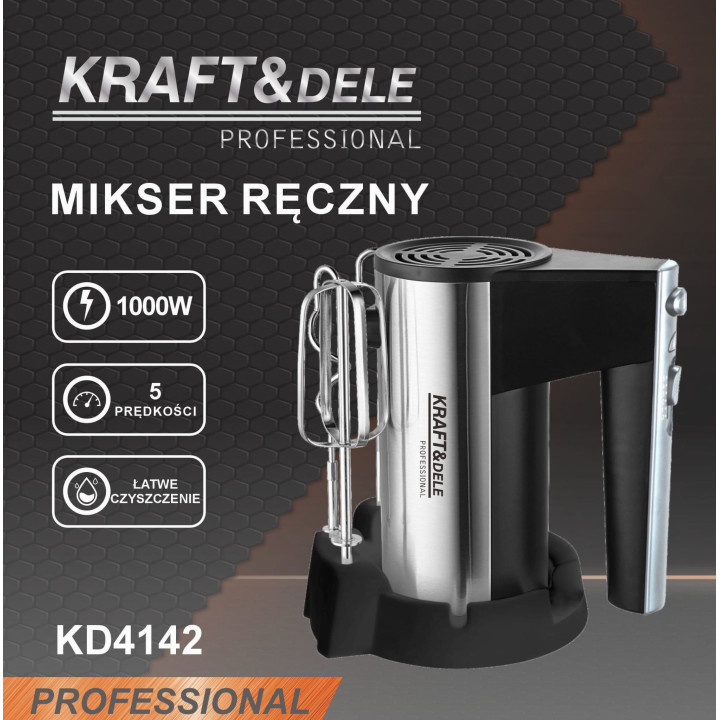 Mikser ręczny kuchenny 1000W KD4142