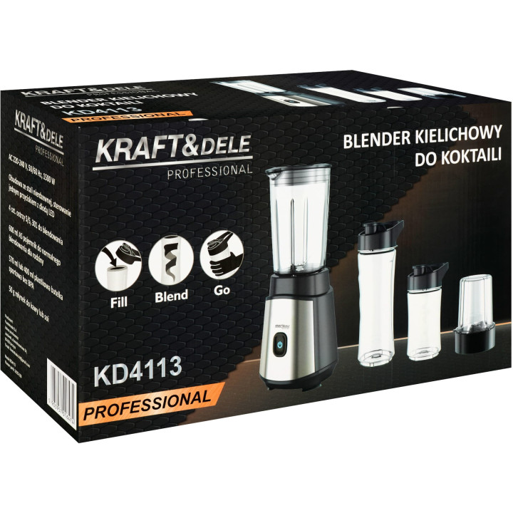 Blender kielichowy do koktajli 1500W KD4113