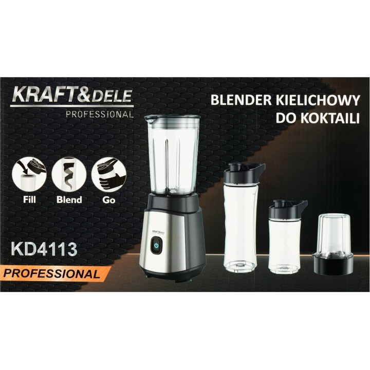 Blender kielichowy do koktajli 1500W KD4113