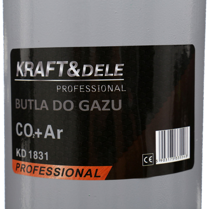 Pusta butla do gazu CO2 + Ar 8L KD1831