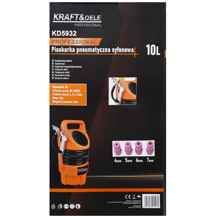 Piaskarka syfonowa 10L KD5932
