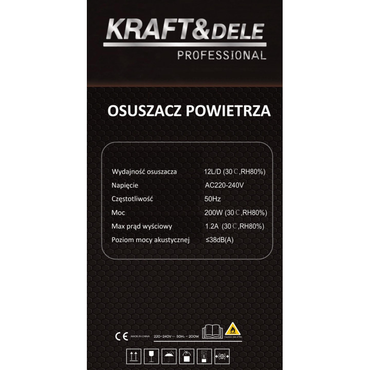 OSUSZACZ POWIETRZA 12L/24H 200W KD11787