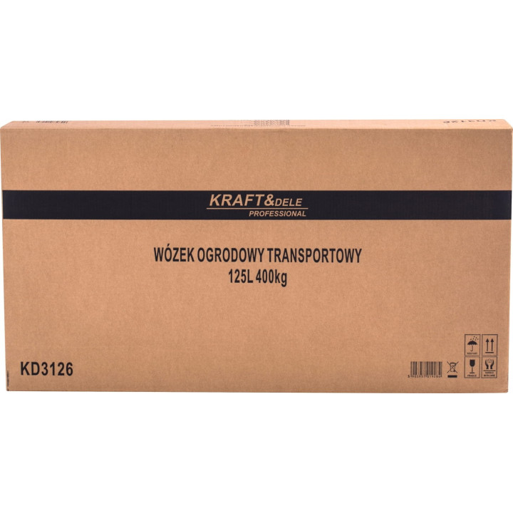 WÓZEK OGRODOWY TRANSPORTOWY 125L 400KG KD3126