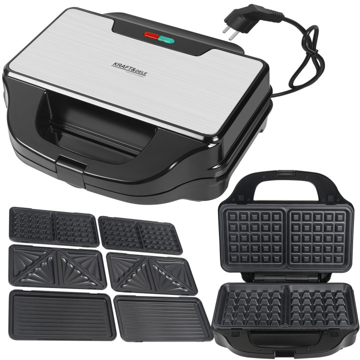 Opiekacz elektryczny z wymiennymi wkładami 1500W KD4133