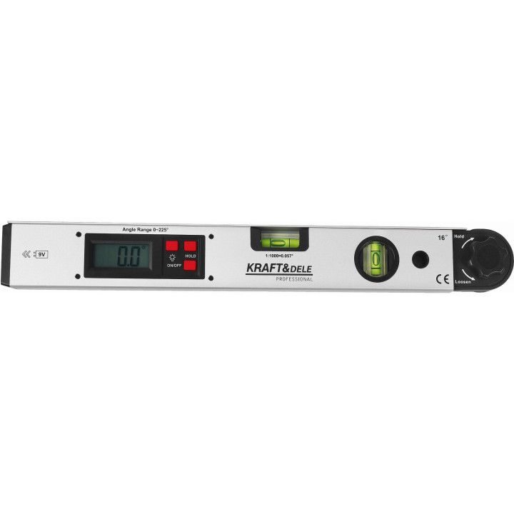 KĄTOMIERZ ELEKTR. Z POZIOMNICA LCD 400 MM KD3561