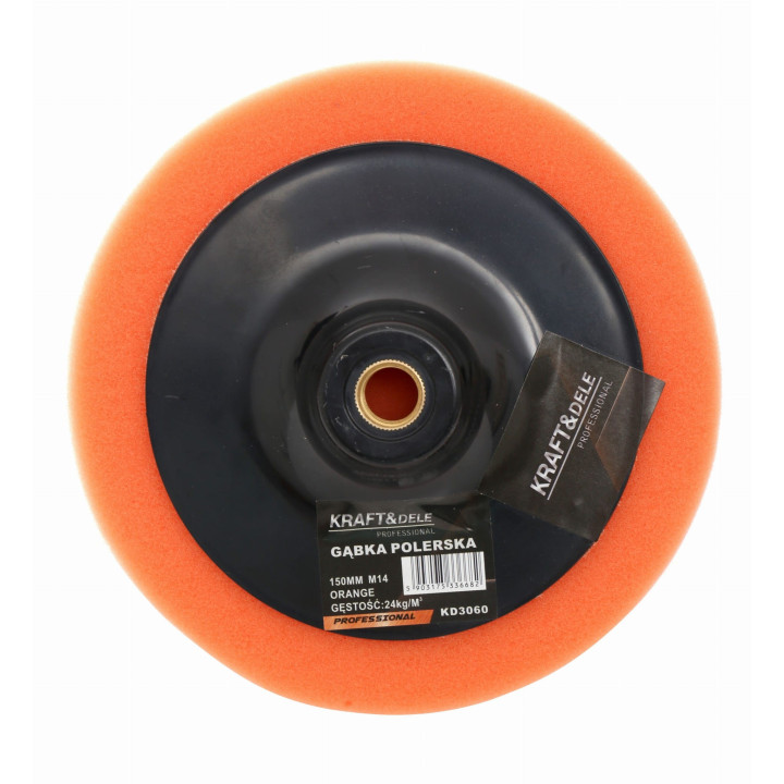 Gąbka polerska 150 mm pomarańczowa
