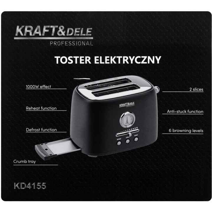Toster Elektryczny 1000W KD4155