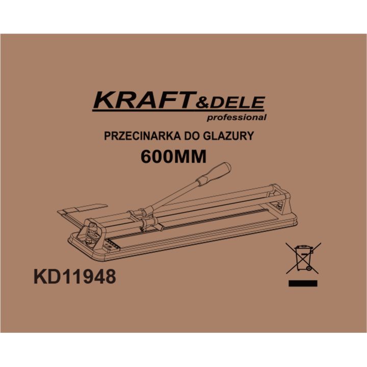 PRZECINARKA DO GLAZURY 600MM KD11948