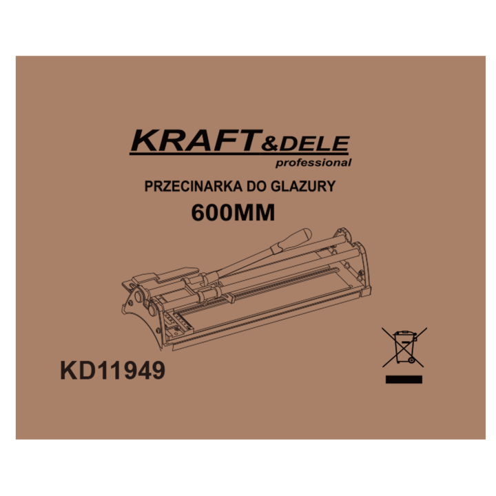 Profesjonalna przecinarka do glazury 600mm KD11949