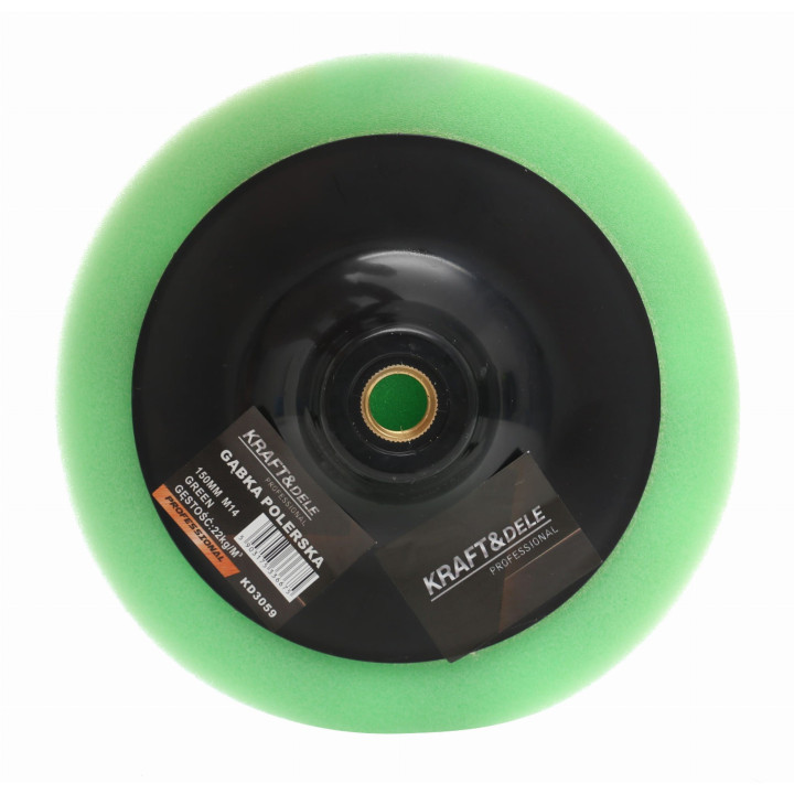 GĄBKA POLERSKA 150mm ZIELONA KD3059