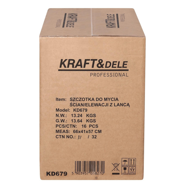 Szczotka do mycia kostki/elewacji z przedłużką KD679