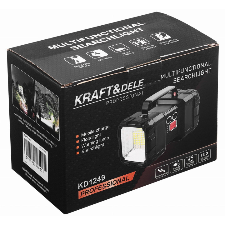 Latarka LED akumulatorowa Powerbank KD1249