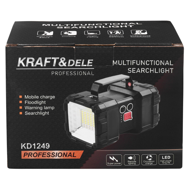 Latarka LED akumulatorowa Powerbank KD1249