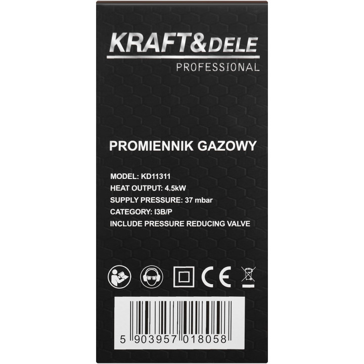 Promiennik gazowy 4,5kW KD11311
