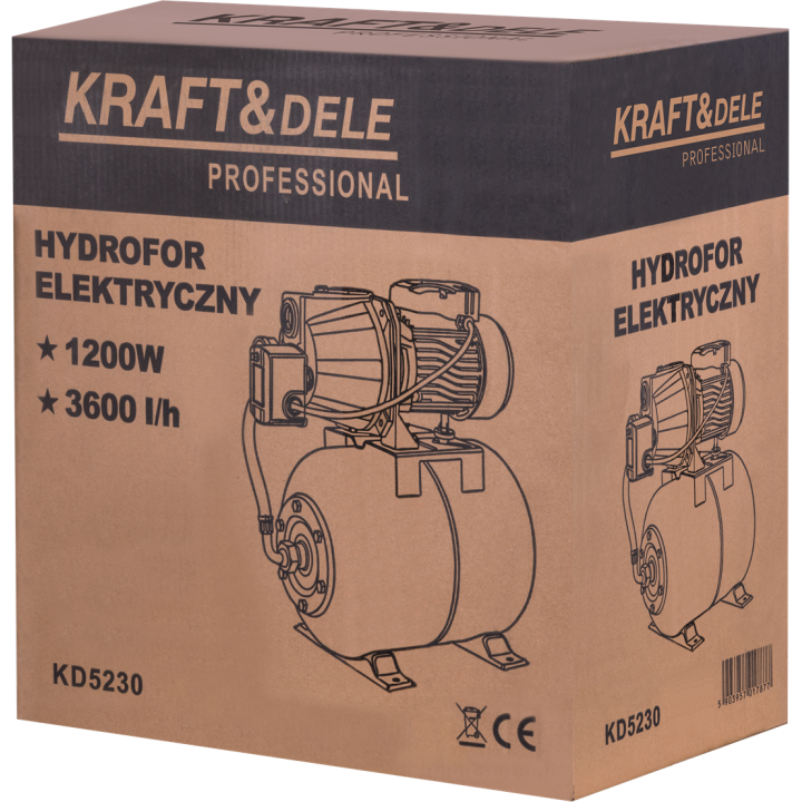 HYDROFOR 1200W 3600L/H ZBIORNIK 24L KD5230