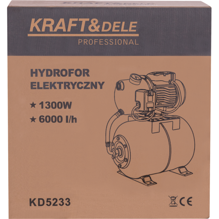 HYDROFOR 1300W 6000L/H ZBIORNIK 50L KD5233