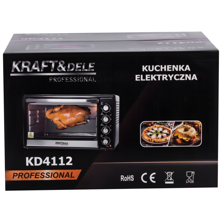 KUCHENKA ELEKTRYCZNA 48L 2000W FUNKCJA ROŻNA+AKCESORIA KD4112