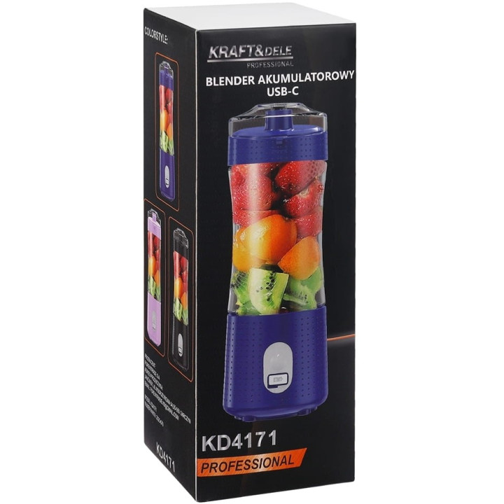 Blender akumulatorowy USB-C 380ml / 2x3000mAh KD4171