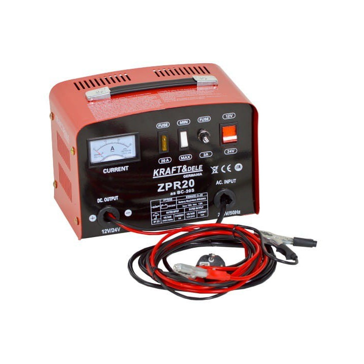 Prostownik samochodowy 12V 24V 20A 200Ah KD910