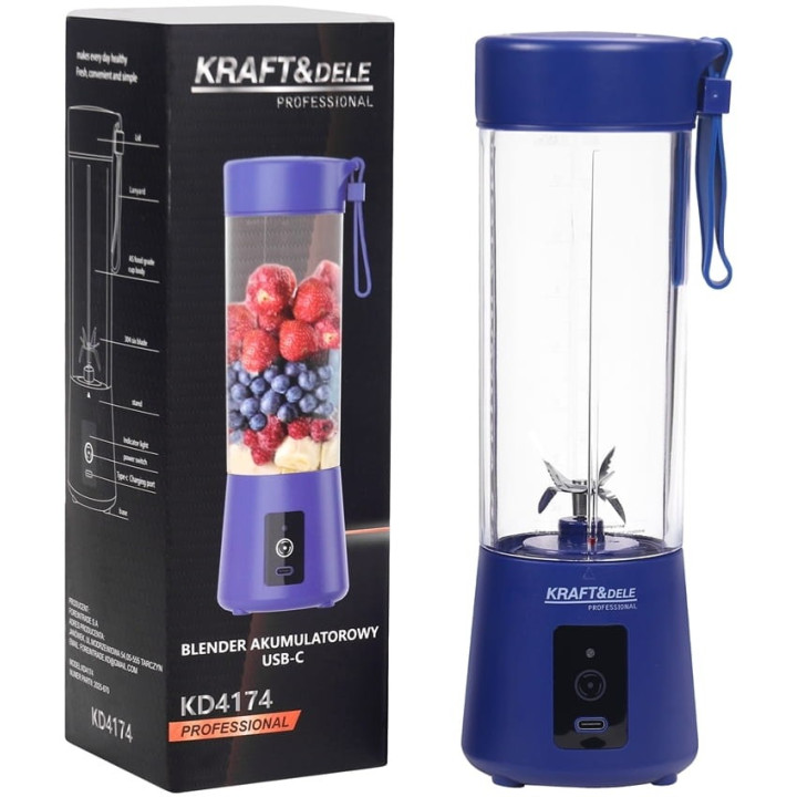Blender akumulatorowy USB-C 400ml / 2x3000mAh KD4174