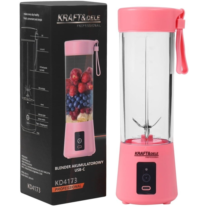 Blender akumulatorowy USB-C 400ml / 2x3000mAh KD4173