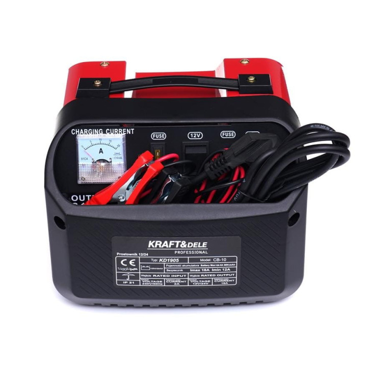 Prostownik samochodowy 12V 24V 10A 60Ah KD1905