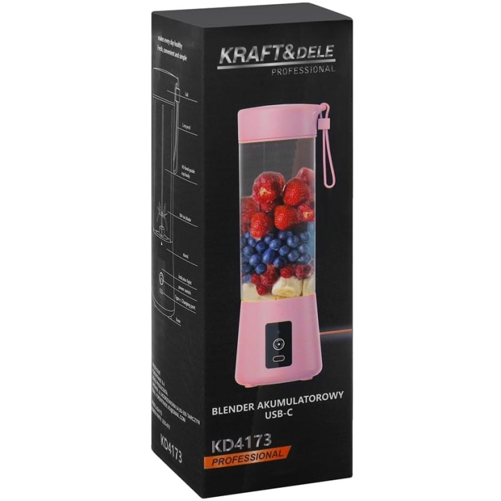 Blender akumulatorowy USB-C 400ml / 2x3000mAh KD4173