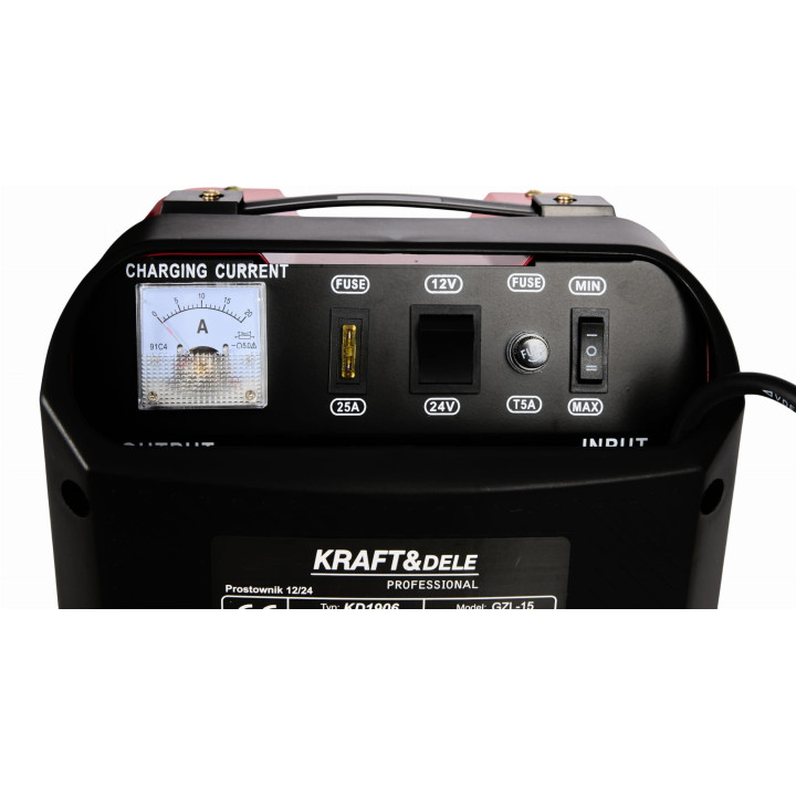 Prostownik samochodowy 12V 24V 20A 200Ah KD1907