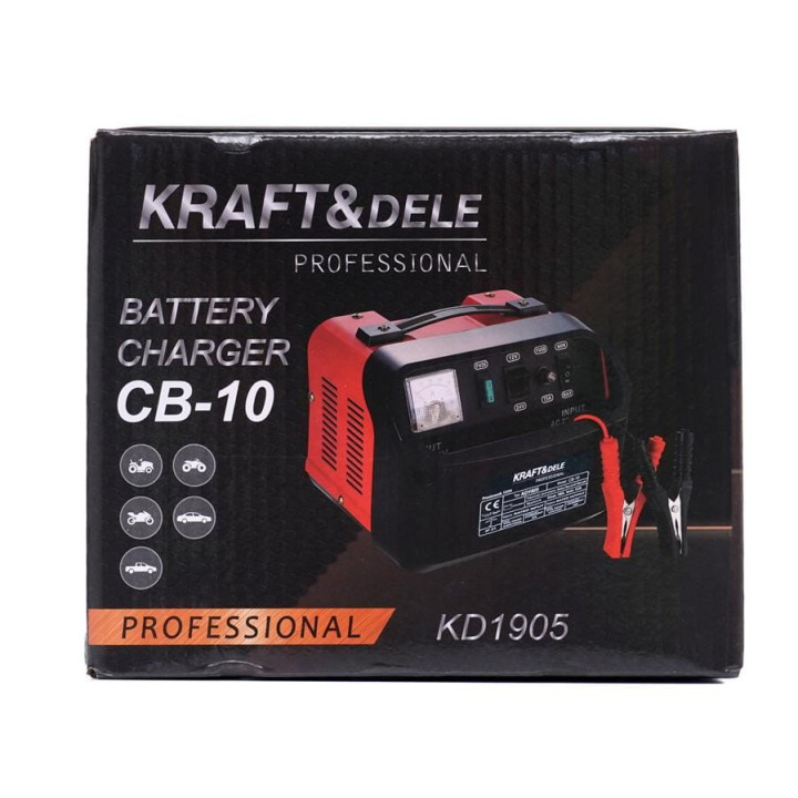 Prostownik samochodowy 12V 24V 10A 60Ah KD1905