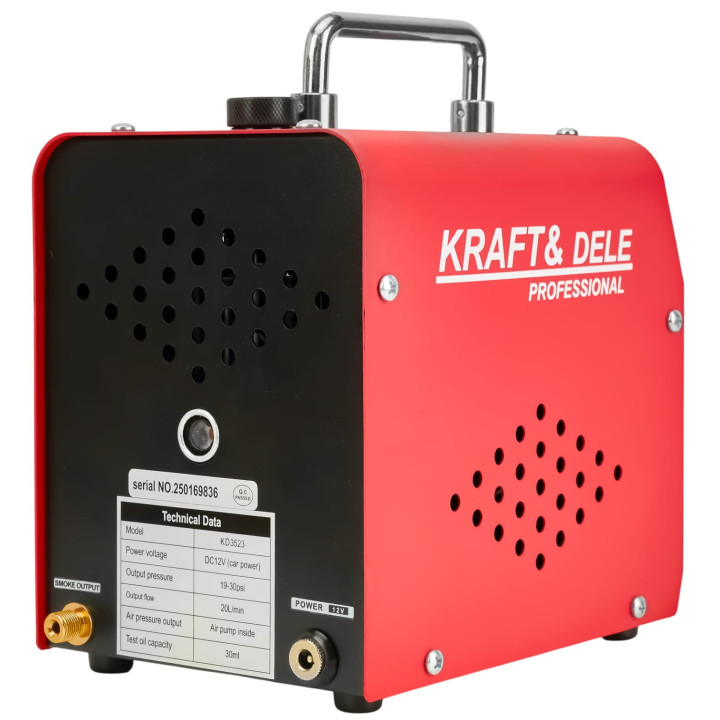 Generator dymu do sprawdzania szczelności układów 12V 20l/min 30ml KD3523