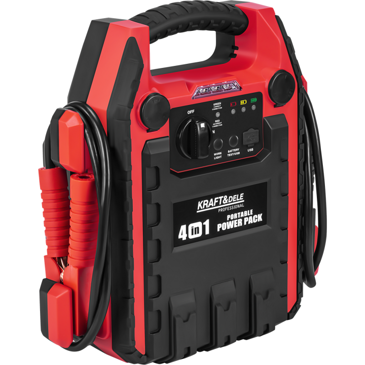 JUMP-STARTER 4w1 1200/600A 22Ah 12V + OŚWIETLENIE + KOMPRESOR KD5346