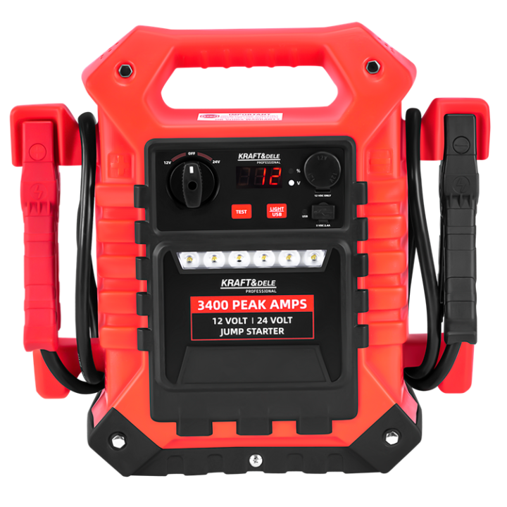 JUMP-STARTER 3400/1400A 12/24V+OŚWIETLENIE KD5345