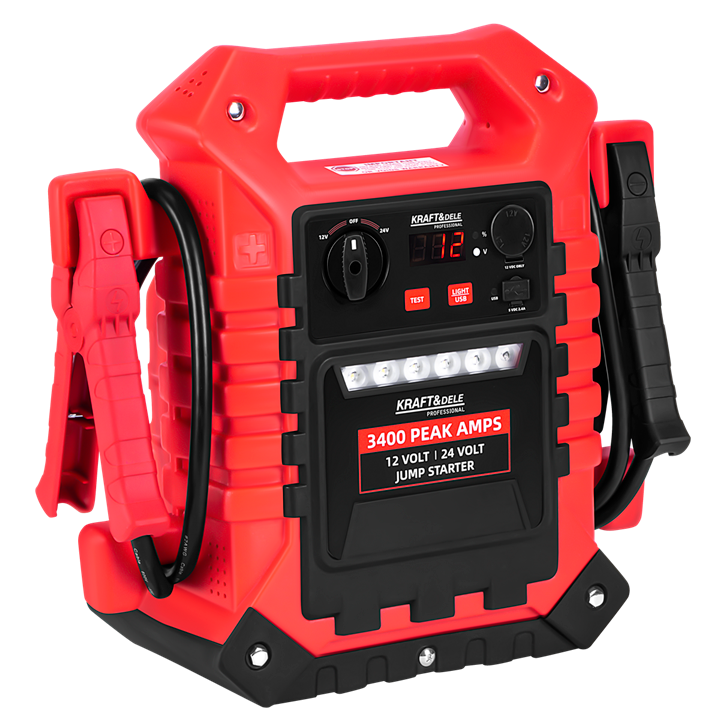 JUMP-STARTER 3400/1400A 12/24V+OŚWIETLENIE KD5345