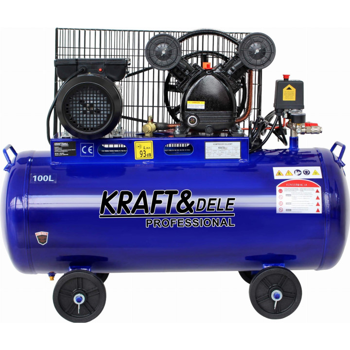 Kompresor olejowy 100L 2 TŁOKI 230V KD4054