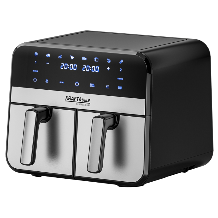 FRYTKOWNICA BEZTŁUSZCZOWA AIRFRYER 9L 2500W DWIE KOMORY +LCD KD4180