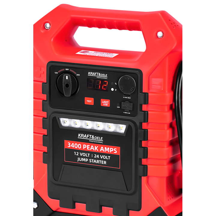 JUMP-STARTER 3400/1400A 12/24V+OŚWIETLENIE KD5345
