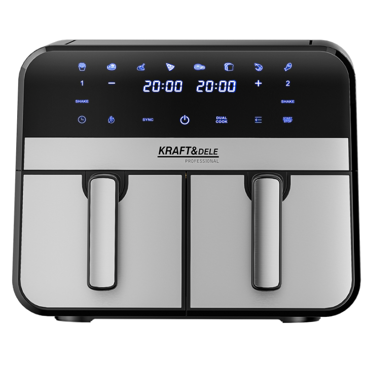 FRYTKOWNICA BEZTŁUSZCZOWA AIRFRYER 9L 2500W DWIE KOMORY +LCD KD4180