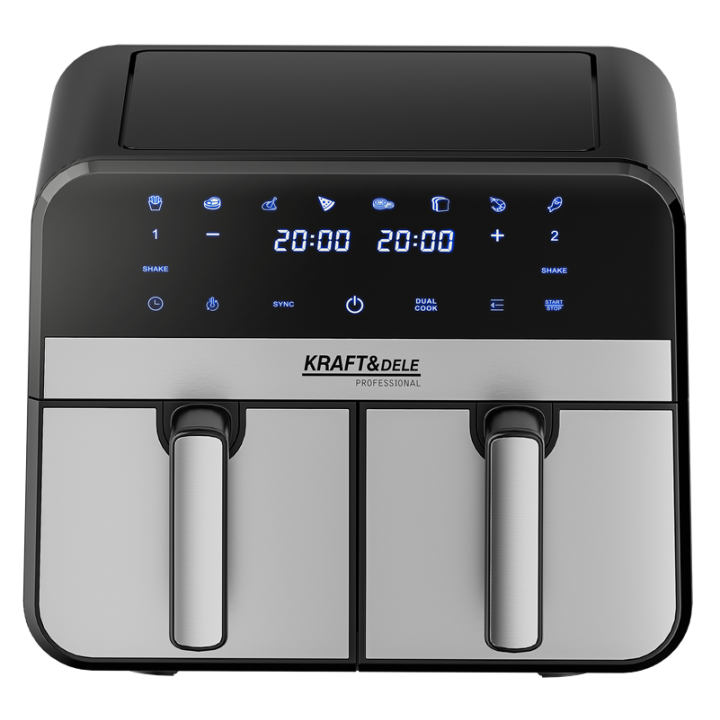 FRYTKOWNICA BEZTŁUSZCZOWA AIRFRYER 9L 2500W DWIE KOMORY +LCD KD4180