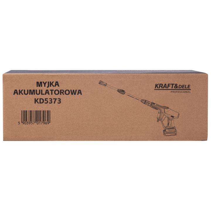 MYJKA WYSOKOCIŚNIENIOWA AKUMULATOROWA 21V 3Ah KD5373