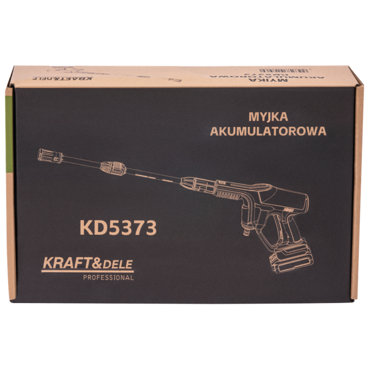 MYJKA WYSOKOCIŚNIENIOWA AKUMULATOROWA 21V 3Ah KD5373