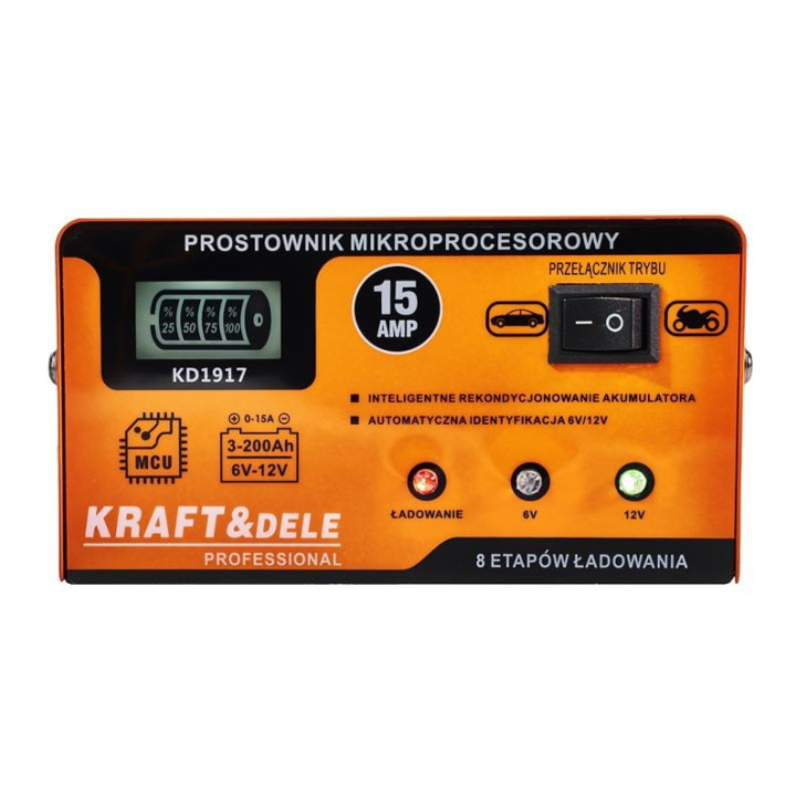 PROSTOWNIK MIKROPROCESOROWY 15AMP 6/12V KD1917
