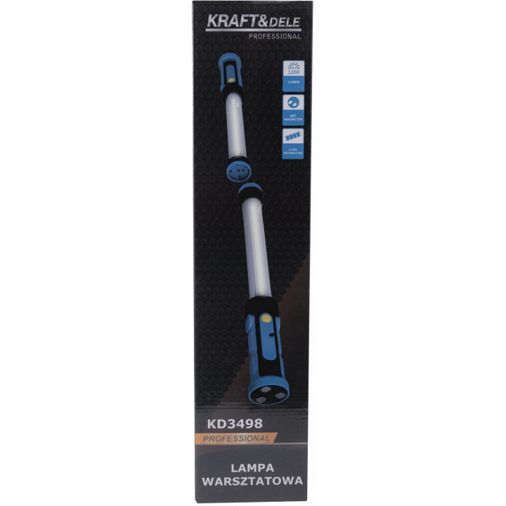 LATARKA WARSZTATOWA PODWÓJNA LED USB-C 1200LM KD3498