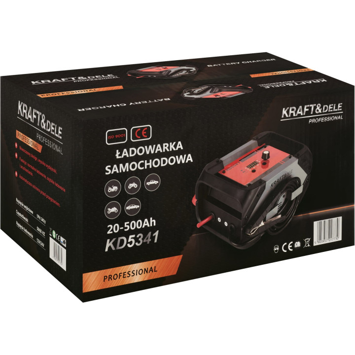 Prostownik z rozruchem 20-500Ah 12/24V 60A KD5341