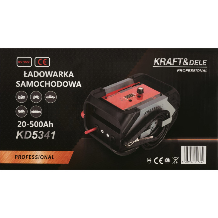 Prostownik z rozruchem 20-500Ah 12/24V 60A KD5341