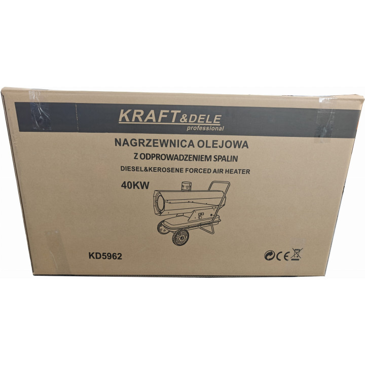 NAGRZEWNICA OLEJOWA Z ODPROWADZANIEM SPALIN 40kW KD5962
