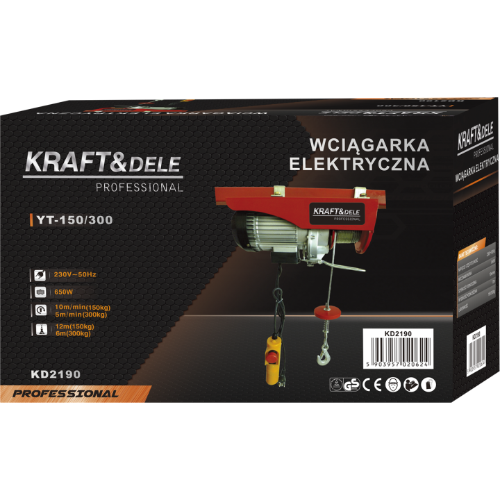 WYCIĄGARKA ELEKTRYCZNA 230V 650W KD2190
