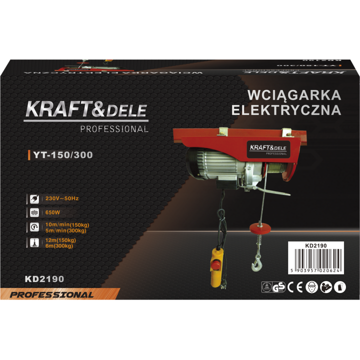 WYCIĄGARKA ELEKTRYCZNA 230V 650W KD2190