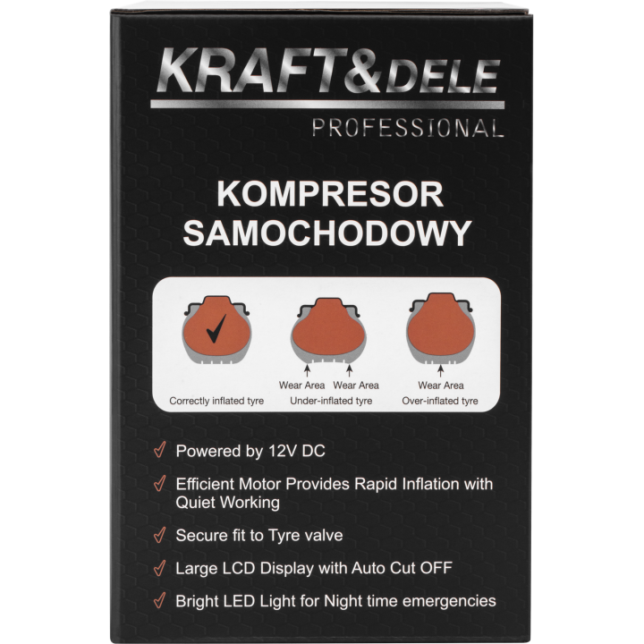 KOMPRESOR SAMOCHODOWY 7BAR 250W KD3443